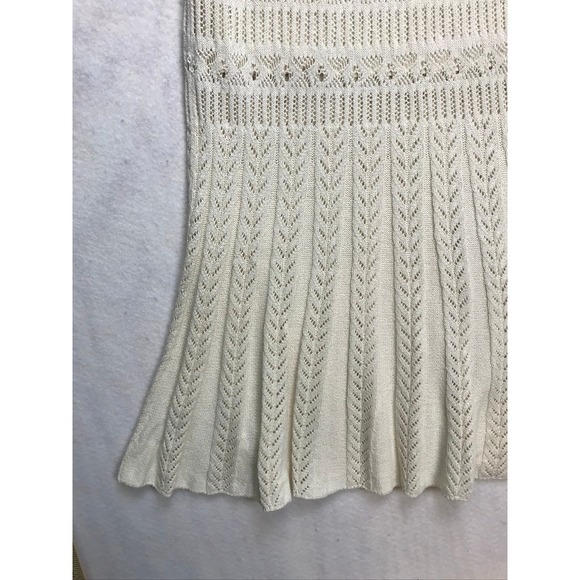 Z SUPPLY Womens Cream Pointelle Knit Maxi Skirt ZK251498 Small Ivory Boho - Picture 5 of 10